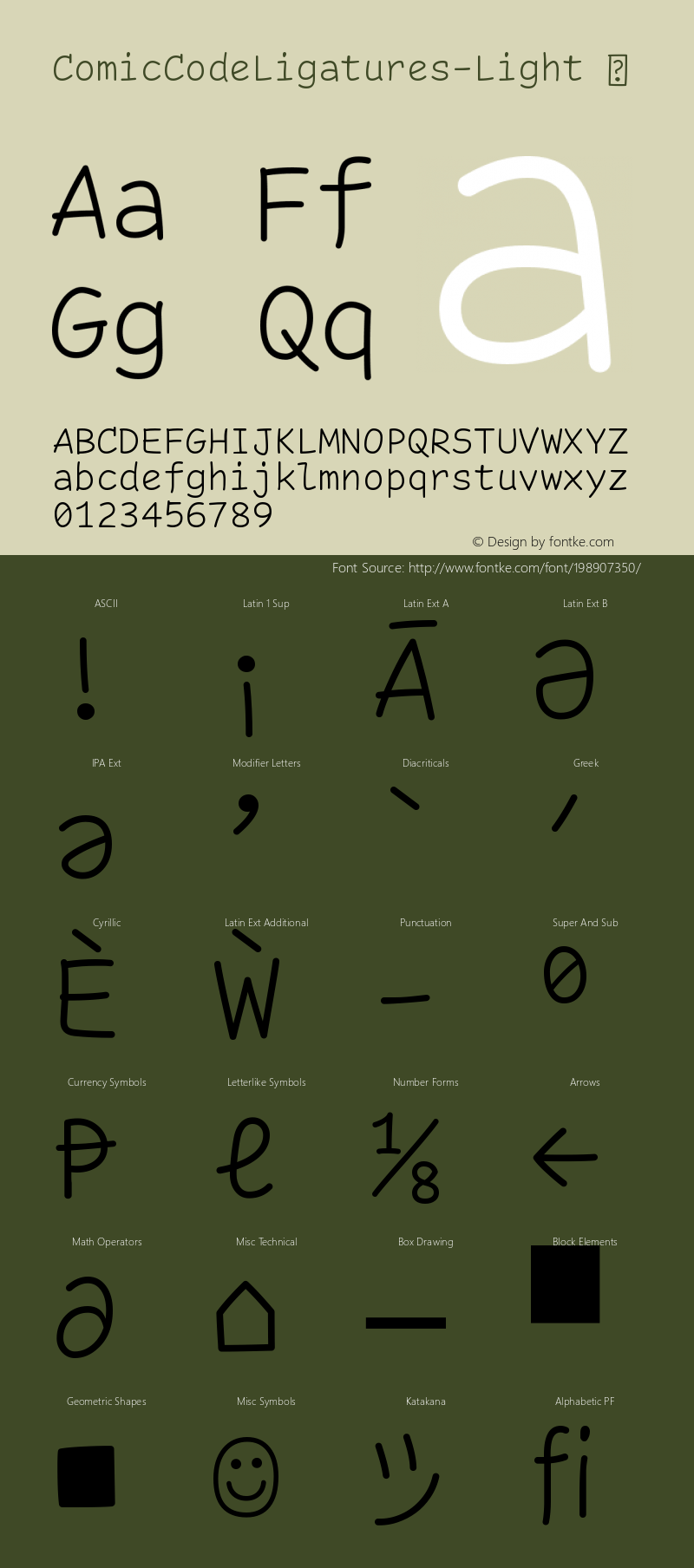 ☞Comic Code Ligatures Light 1.000; ttfautohint (v1.5);com.myfonts.easy.tabular-type-foundry.comic-code-ligatures.light.wfkit2.version.5prG图片样张