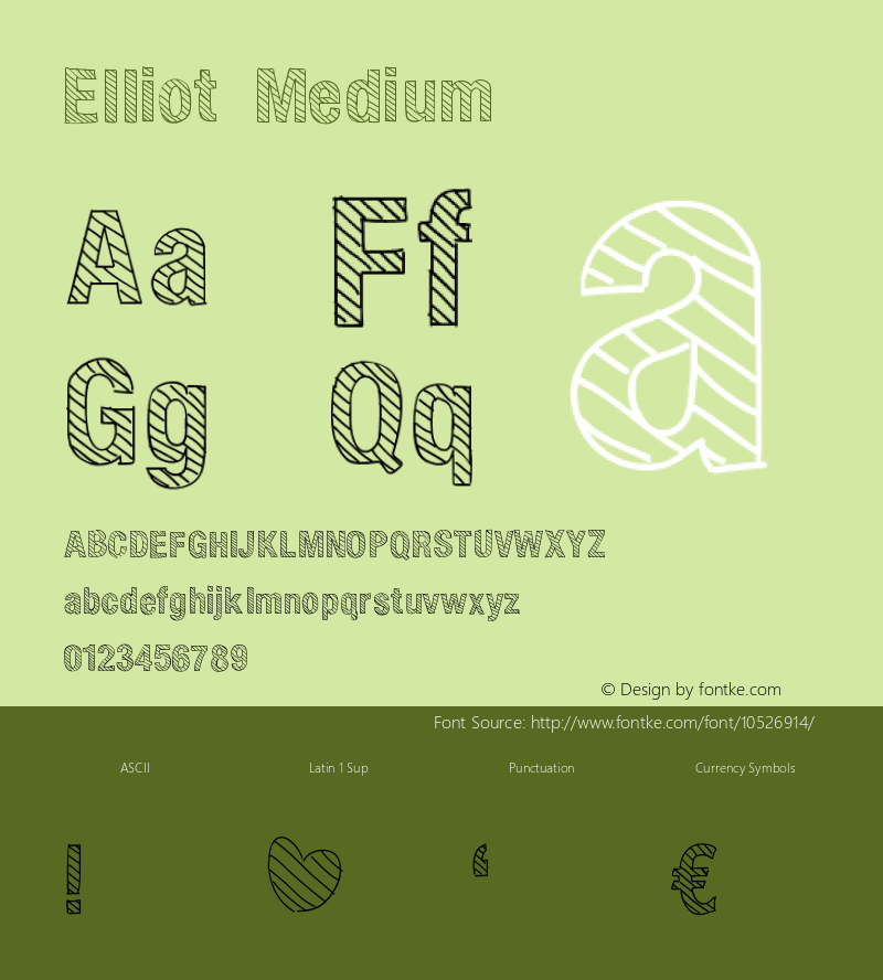 Elliot Medium Version 001.000 Font Sample