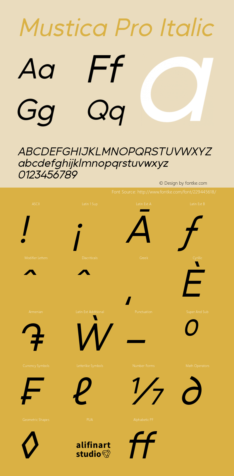 Mustica Pro Italic Version 1.1.4.2图片样张