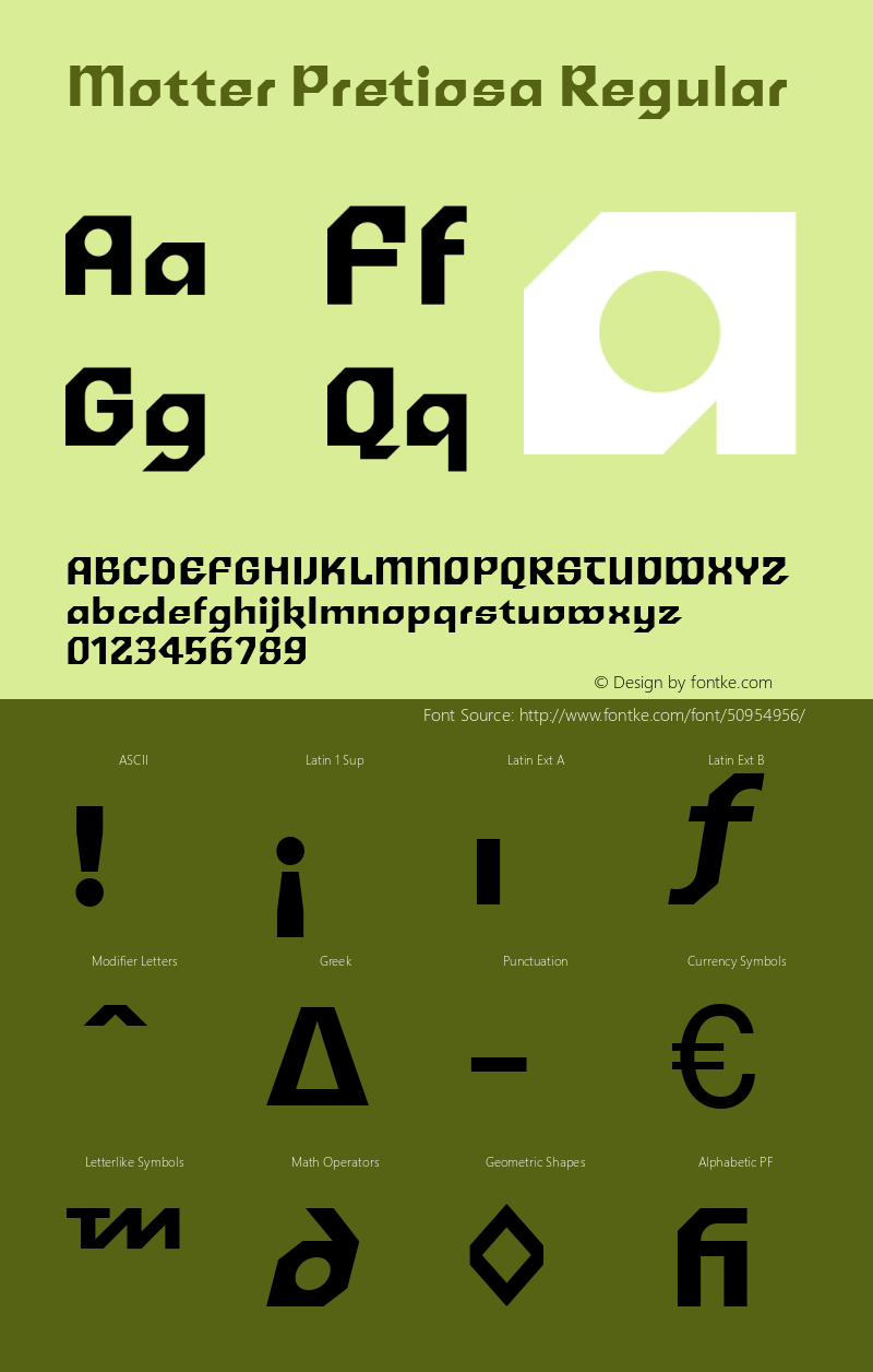 Motter Pretiosa 2.020 Font Sample