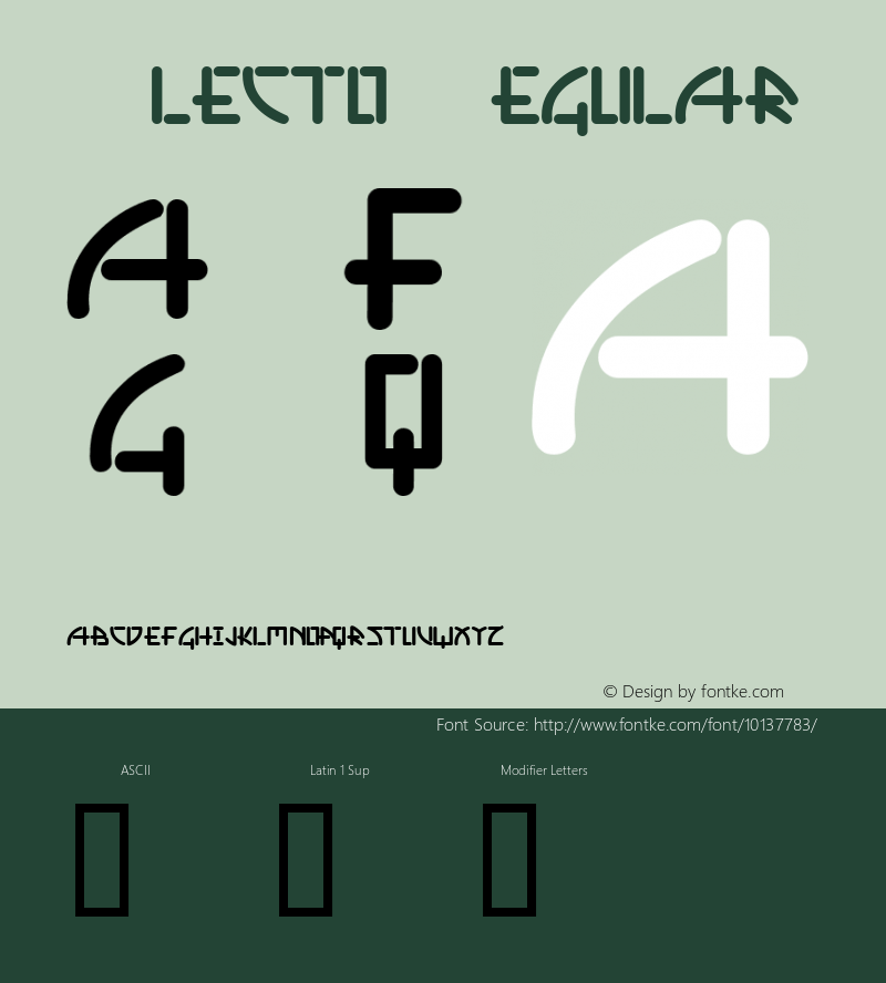 Alecto Regular 001.001 Font Sample