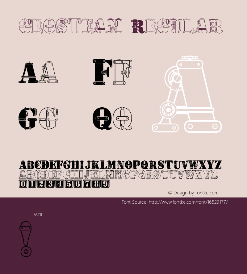 geosteam Regular Version 1.0 Font Sample