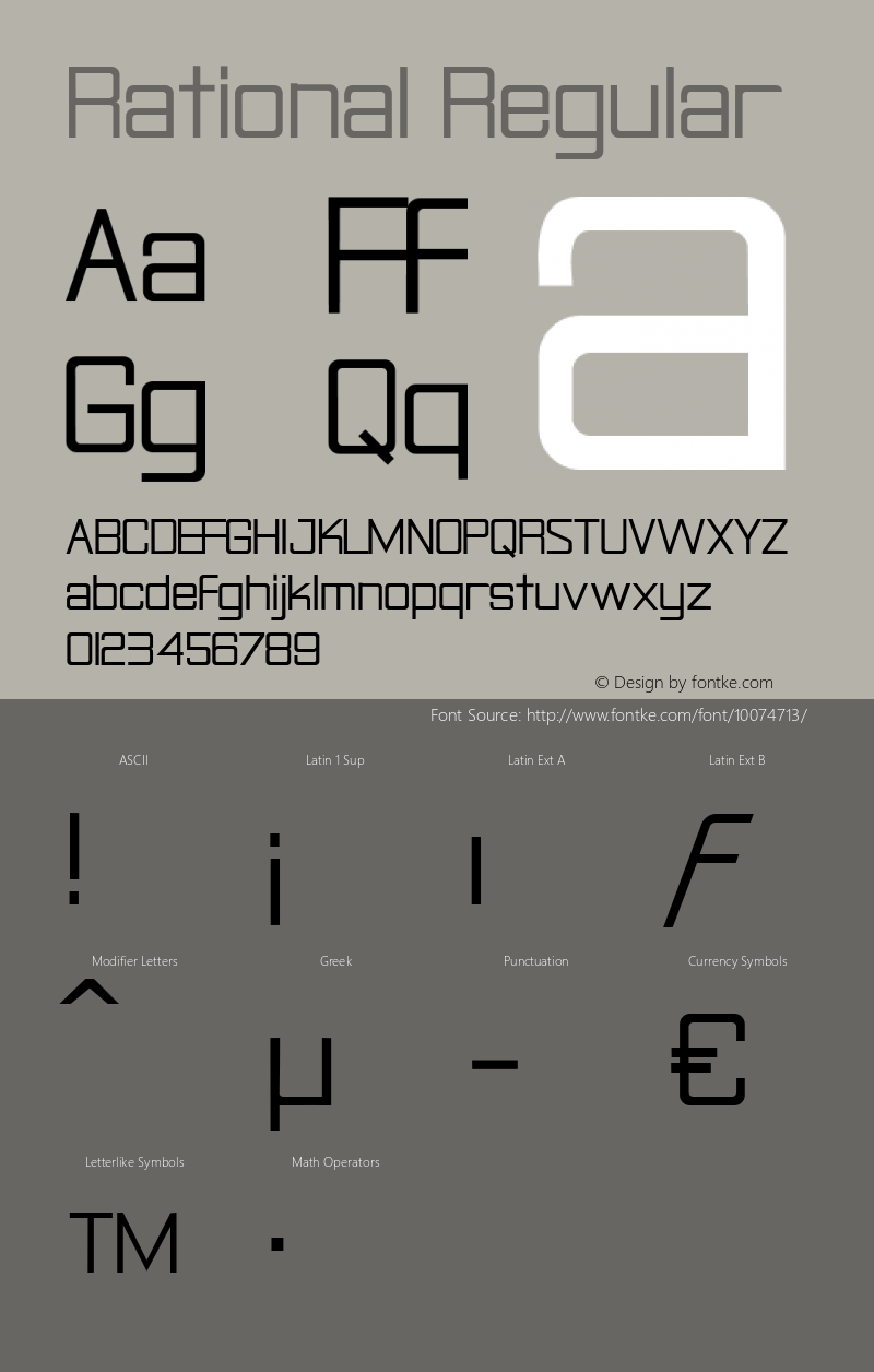 Rational Regular Macromedia Fontographer 4.1 9/24/00 Font Sample