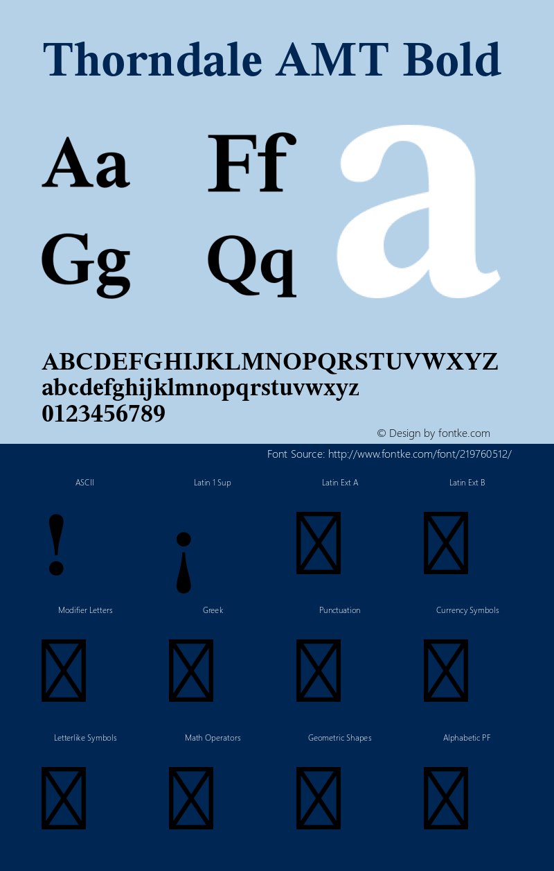 Thorndale AMT Bold OTF 1.007;PS 001.000;Core 1.0.32;makeotf.lib1.4.3831图片样张