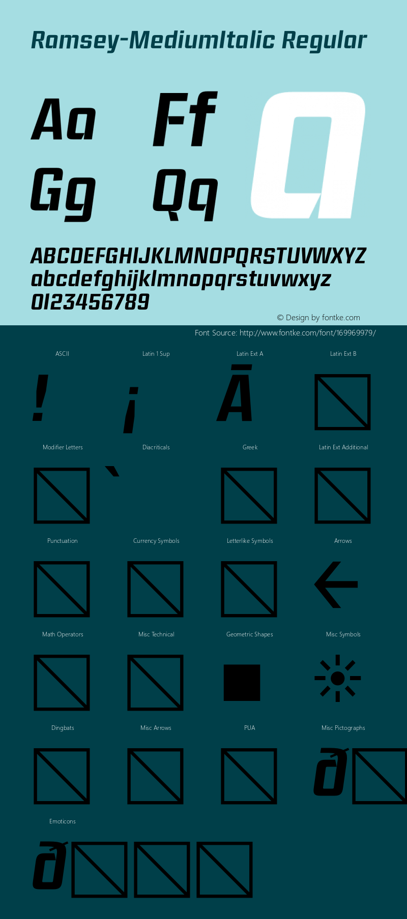Ramsey W05 Medium Italic Version 1.20图片样张