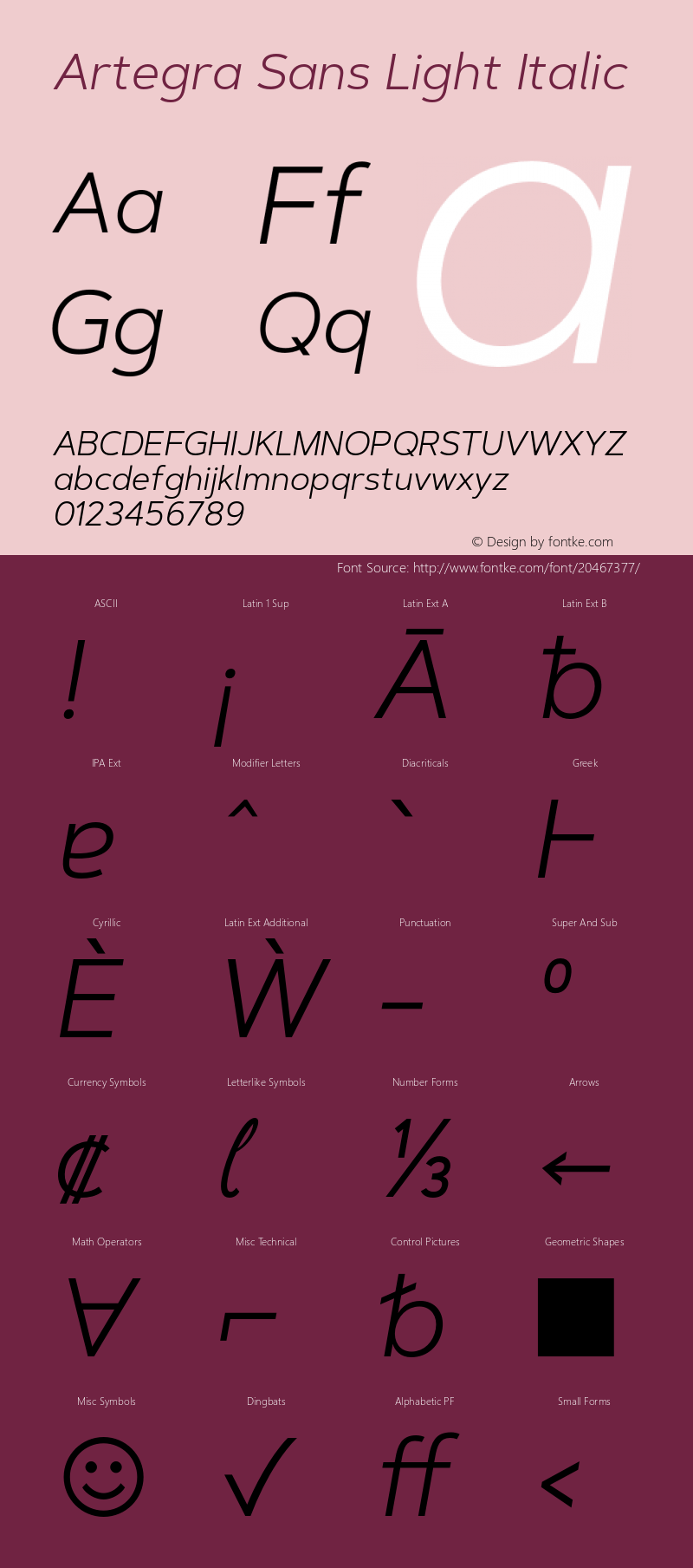 ArtegraSans-LightItalic Version 1.00;com.myfonts.easy.artegra.artegra-sans.light-italic.wfkit2.version.4KoX Font Sample