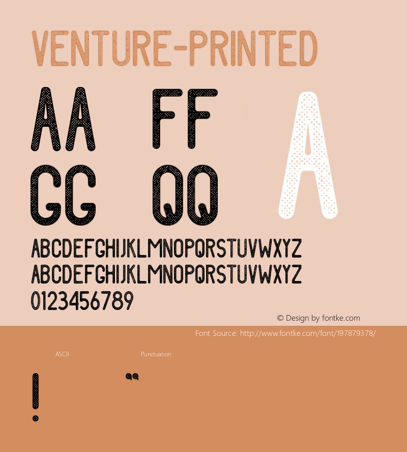 ☞Venture-Printed 1.000; ttfautohint (v1.5);com.myfonts.easy.michael-hill-design.venture.printed.wfkit2.version.4N1T图片样张