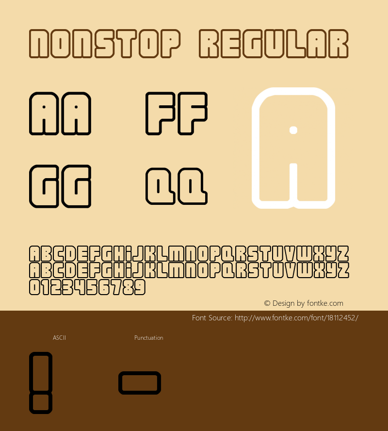 Nonstop Regular 2 Font Sample