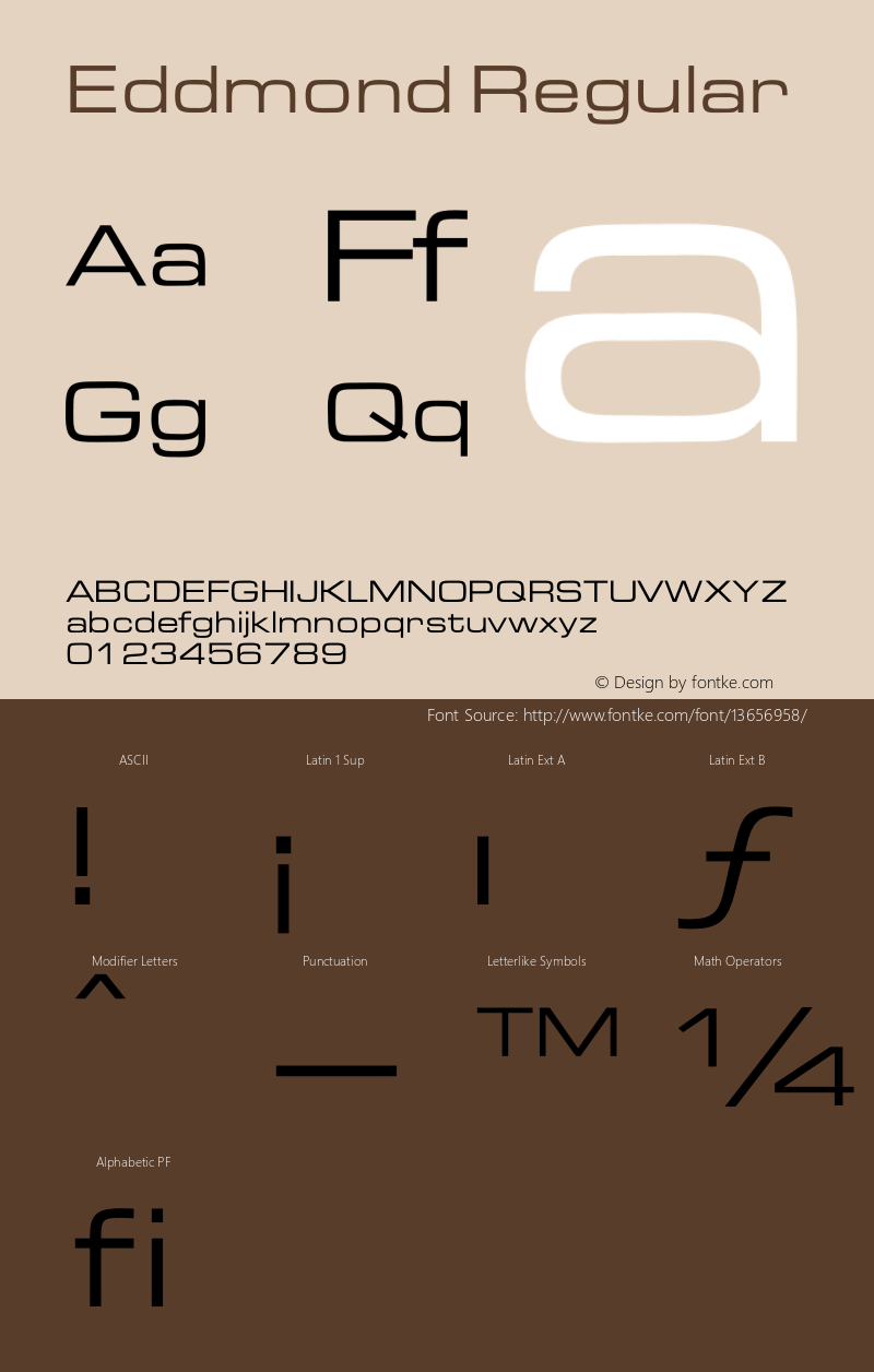 Eddmond Regular 001.000 Font Sample