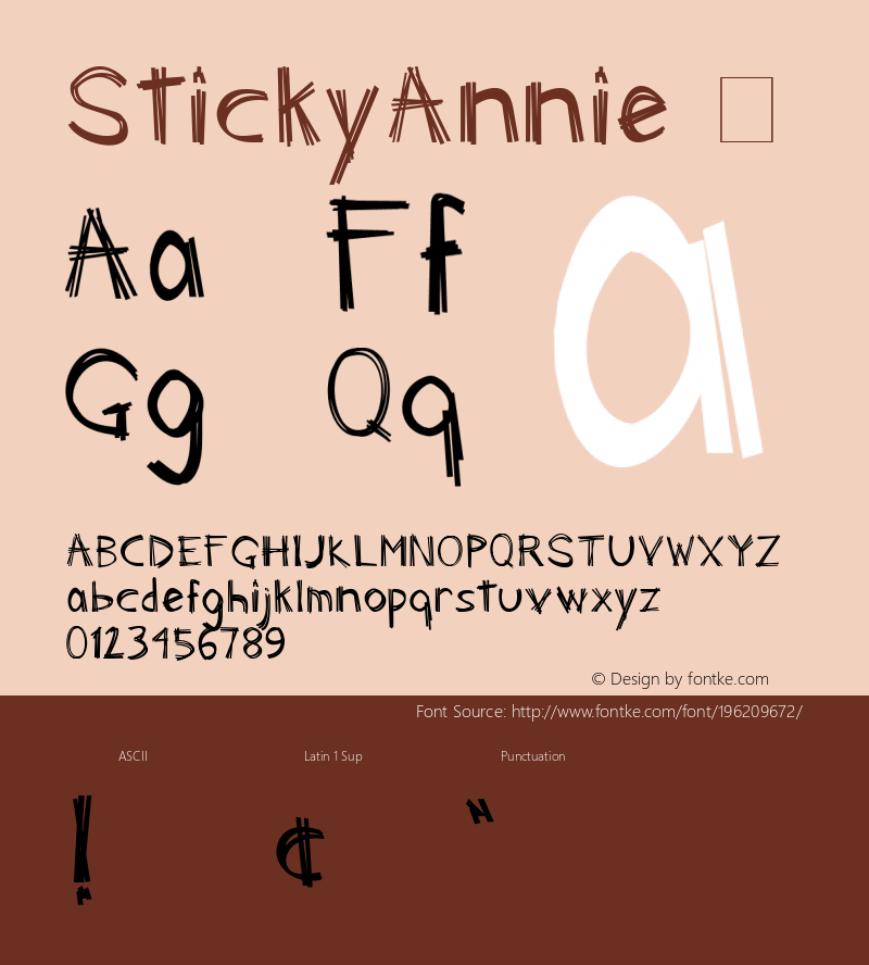 ☞Sticky Annie com.myfonts.easy.sanders.sticky-annie.sticky-annie.wfkit2.version.2mQJ图片样张