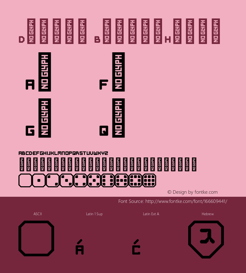 Dicier Block-Heavy Version 1.003;FEAKit 1.0 Font Sample