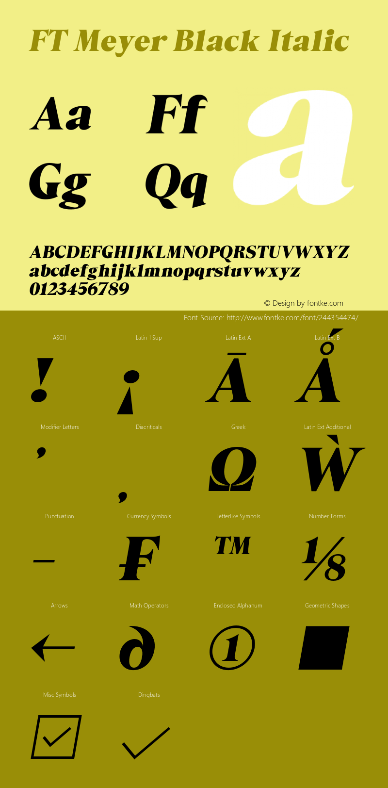 FT Meyer Black Italic Version 1.000;Glyphs 3.1.2 (3151)图片样张