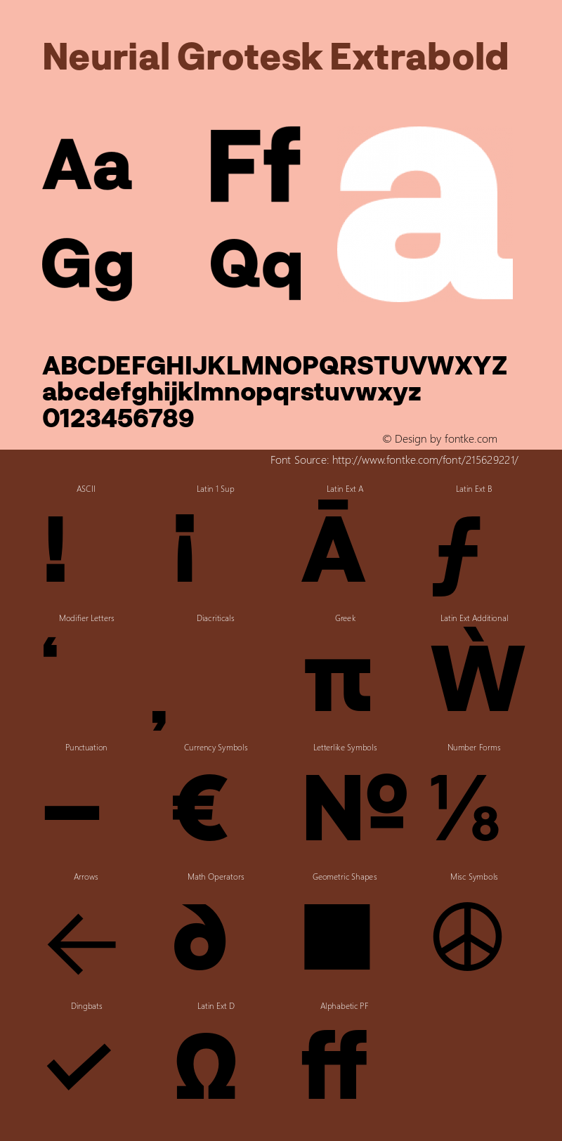 Neurial Grotesk Extrabold Version 1.000;PS 001.000;hotconv 1.0.88;makeotf.lib2.5.64775图片样张