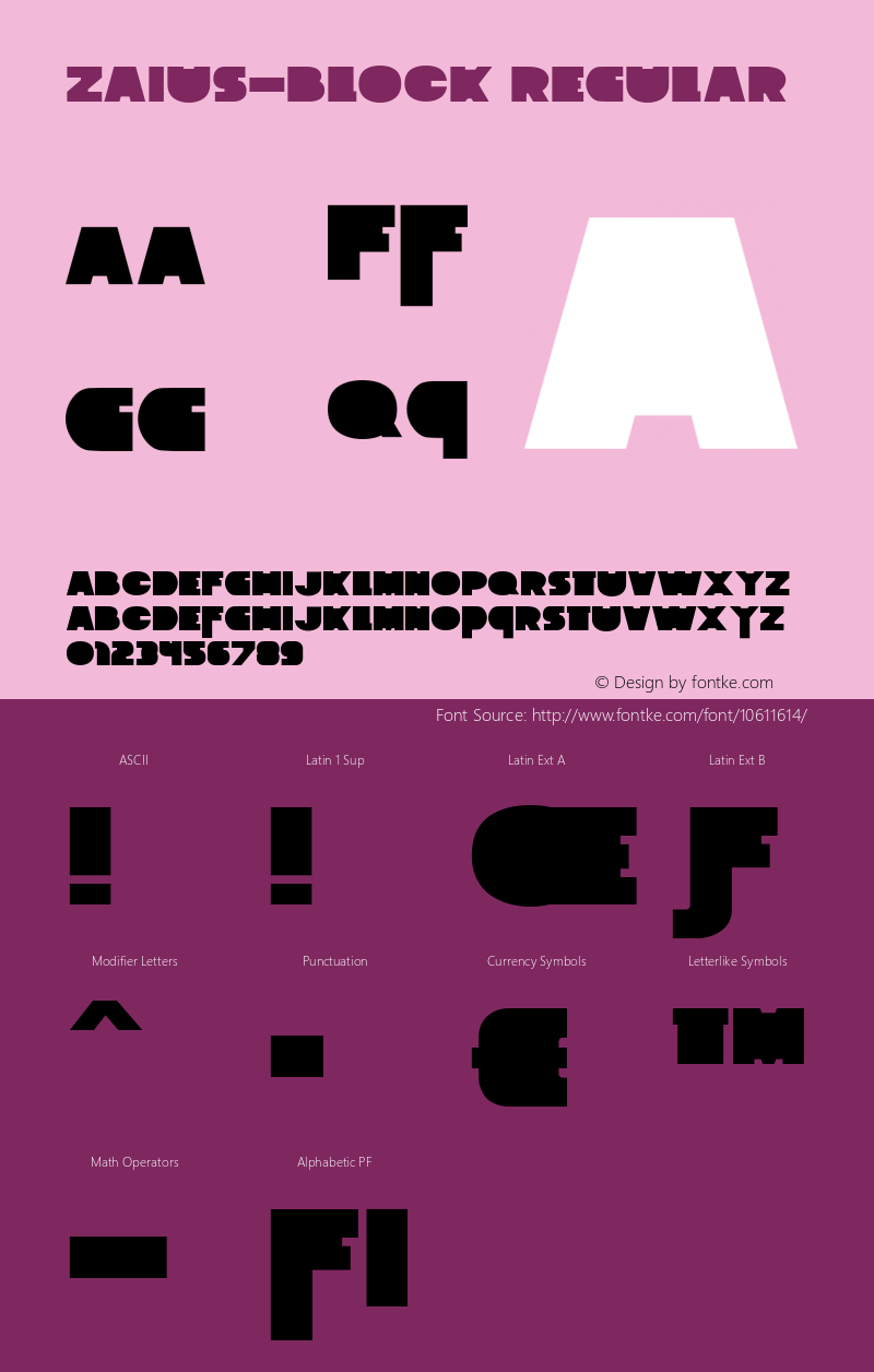 Zaius-Block Regular 1.000;com.myfonts.easy.northernblock.zaius.block.wfkit2.version.3yBw Font Sample