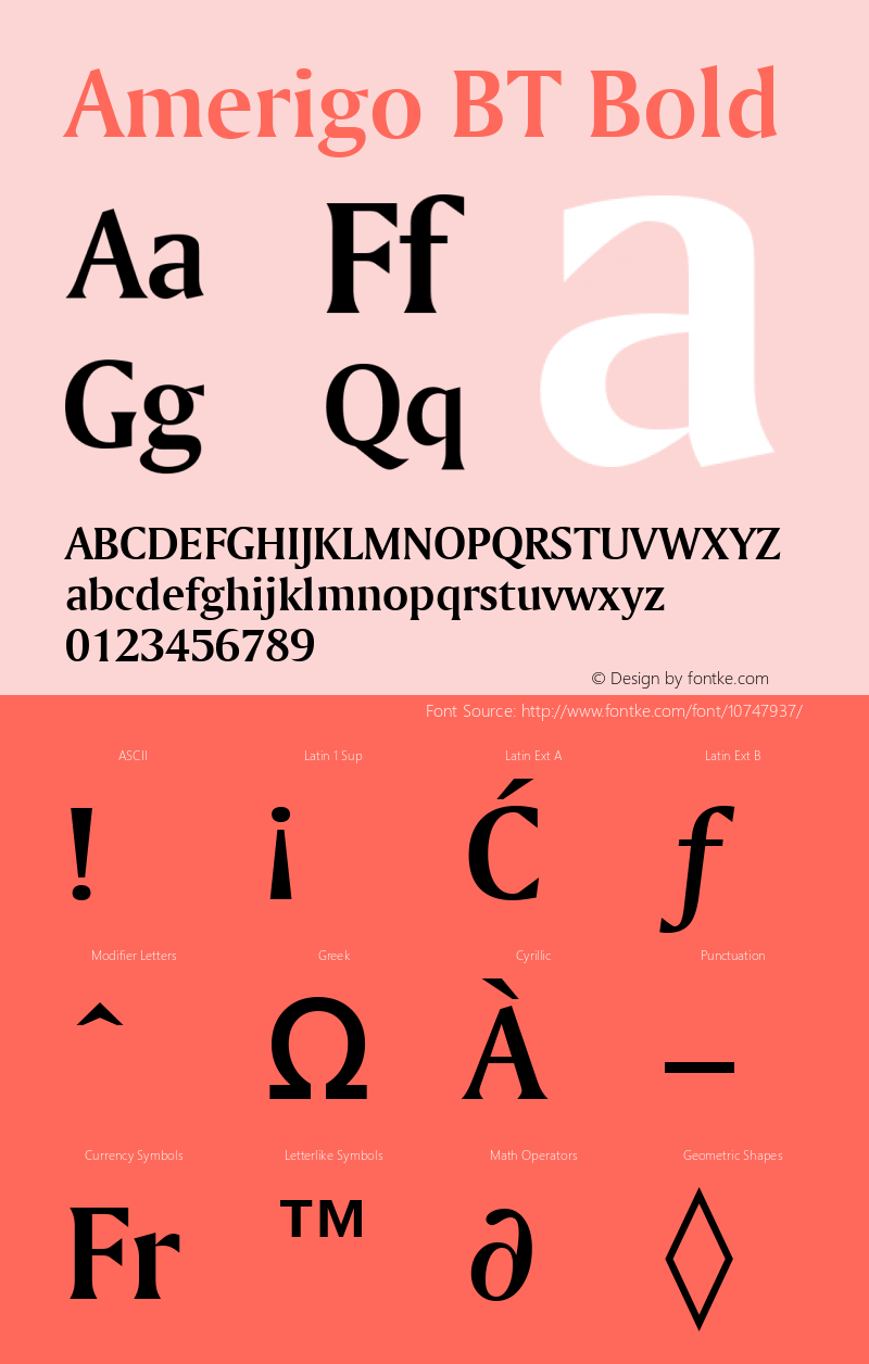 Amerigo BT Bold mfgpctt-v1.53 Monday, February 1, 1993 11:35:53 am (EST) Font Sample