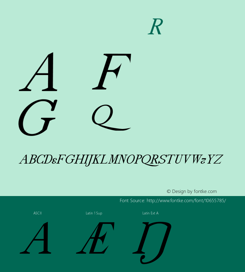 drmdozitsc10 Regular Version 001.001 Font Sample