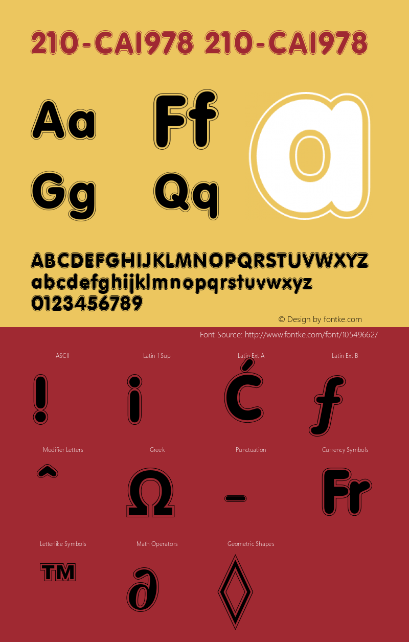 210-CAI978 210-CAI978 Version 3.0 Font Sample