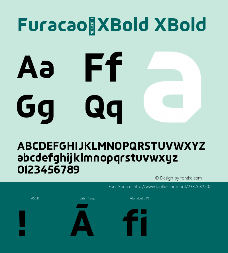 Furacao-XBold Version 1.0图片样张