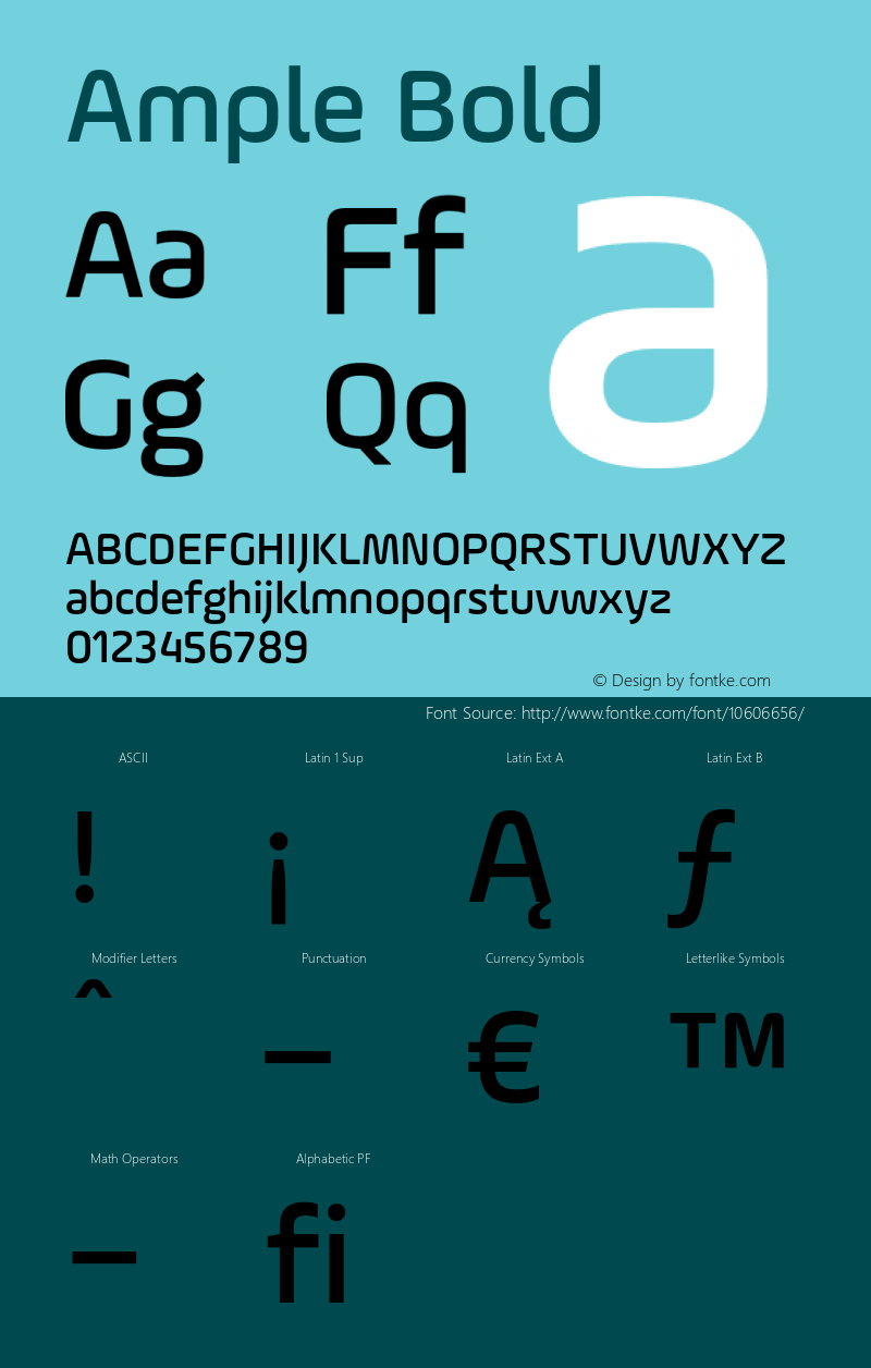 Ample Bold 001.001;com.myfonts.easy.soneri.ample.medium.wfkit2.version.4bP4 Font Sample