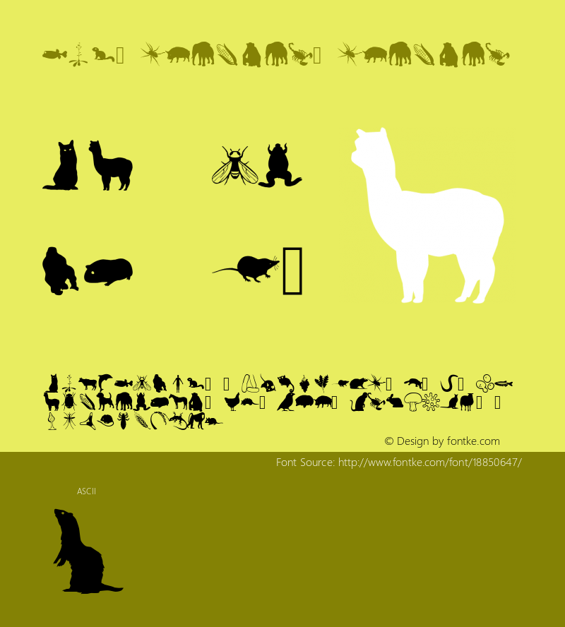 EBI-Species Species Version 001.000 Font Sample