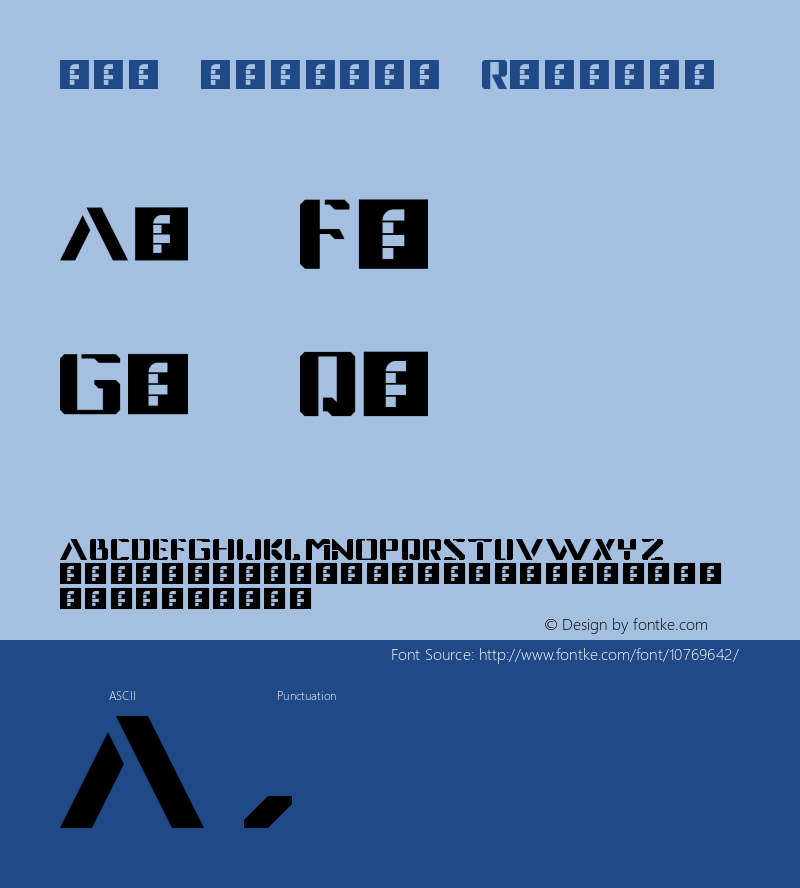 néo stencyl Regular Version 1.0 Font Sample