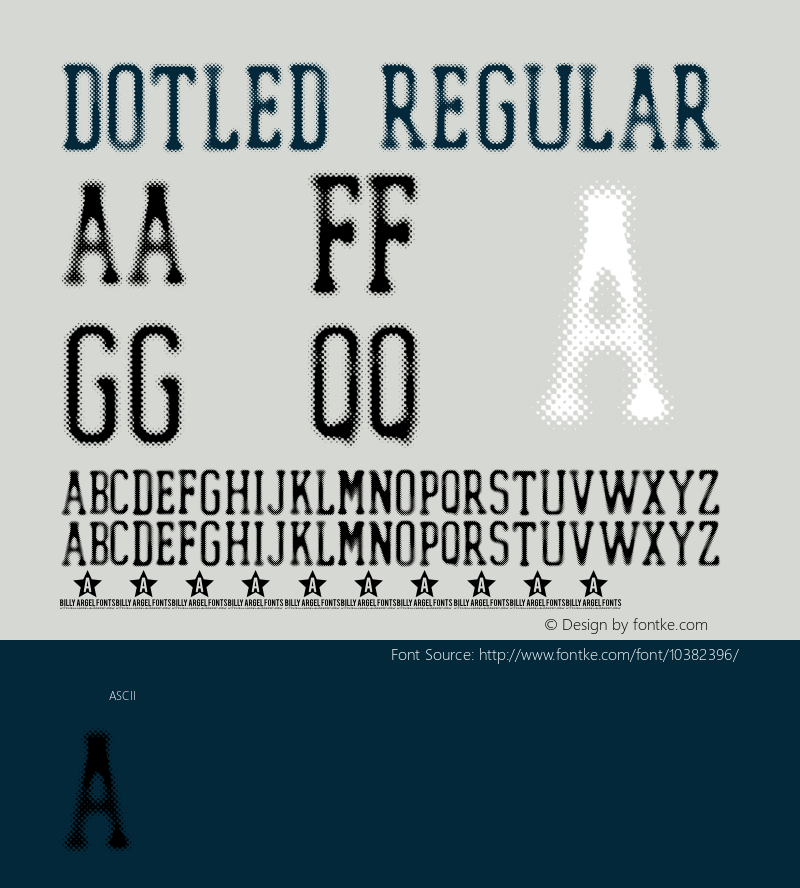 DOTLED Regular Version 1.000 Font Sample