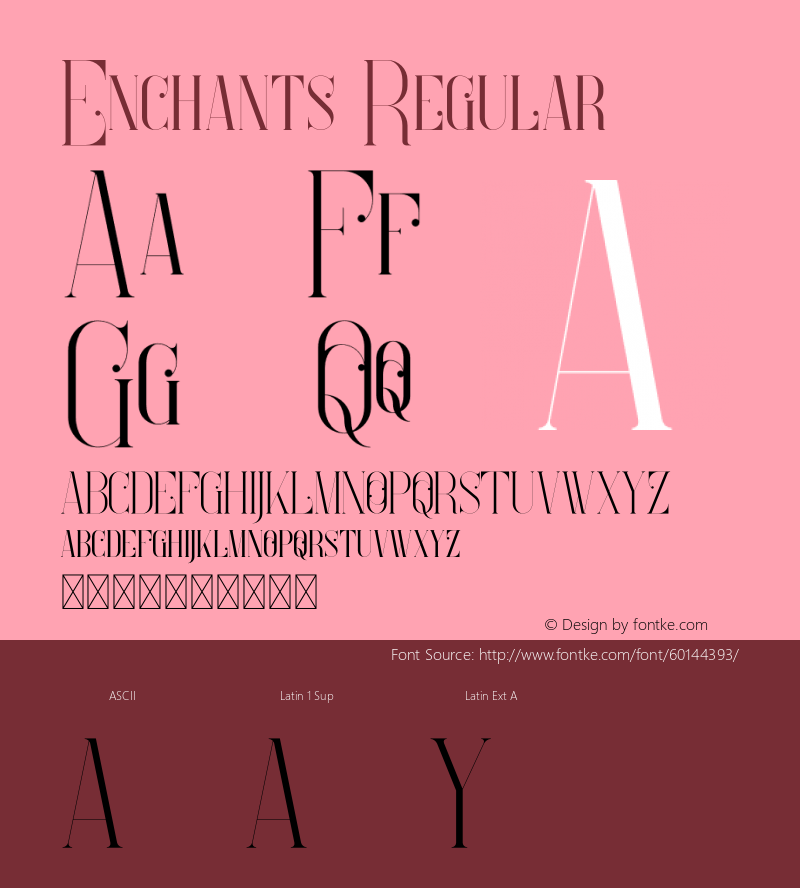 Enchants Version 1.002;Fontself Maker 3.5.0 Font Sample