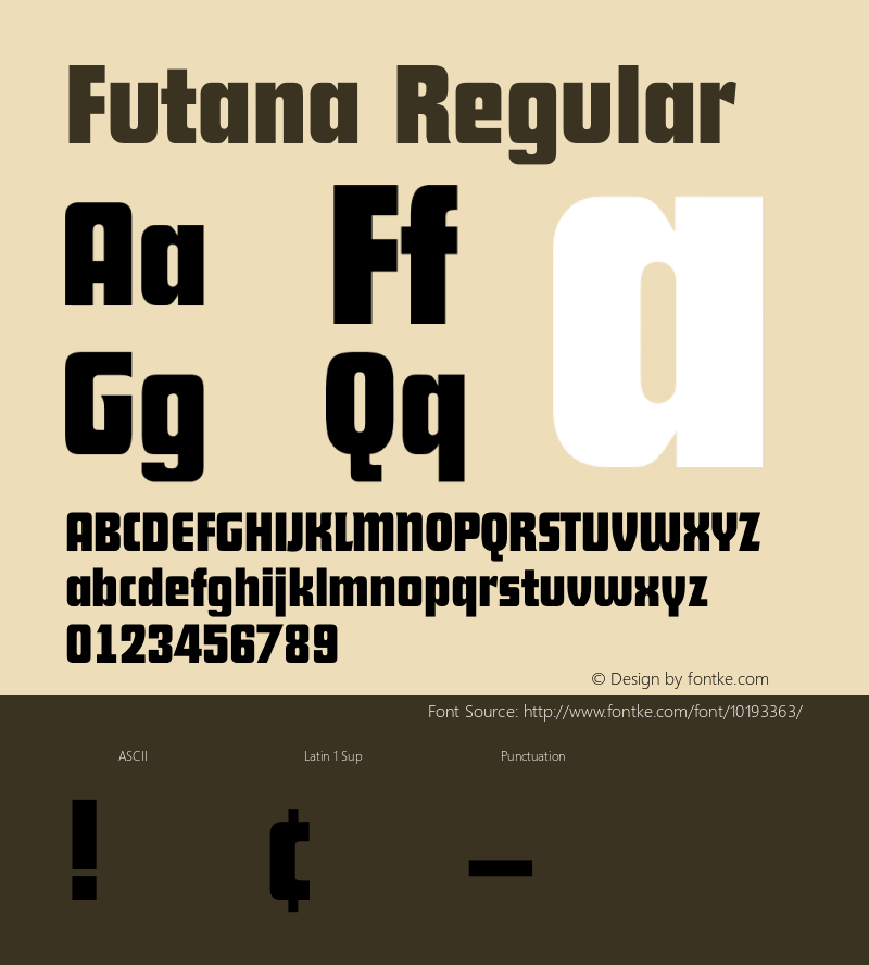 Futana Regular 001.001 Font Sample