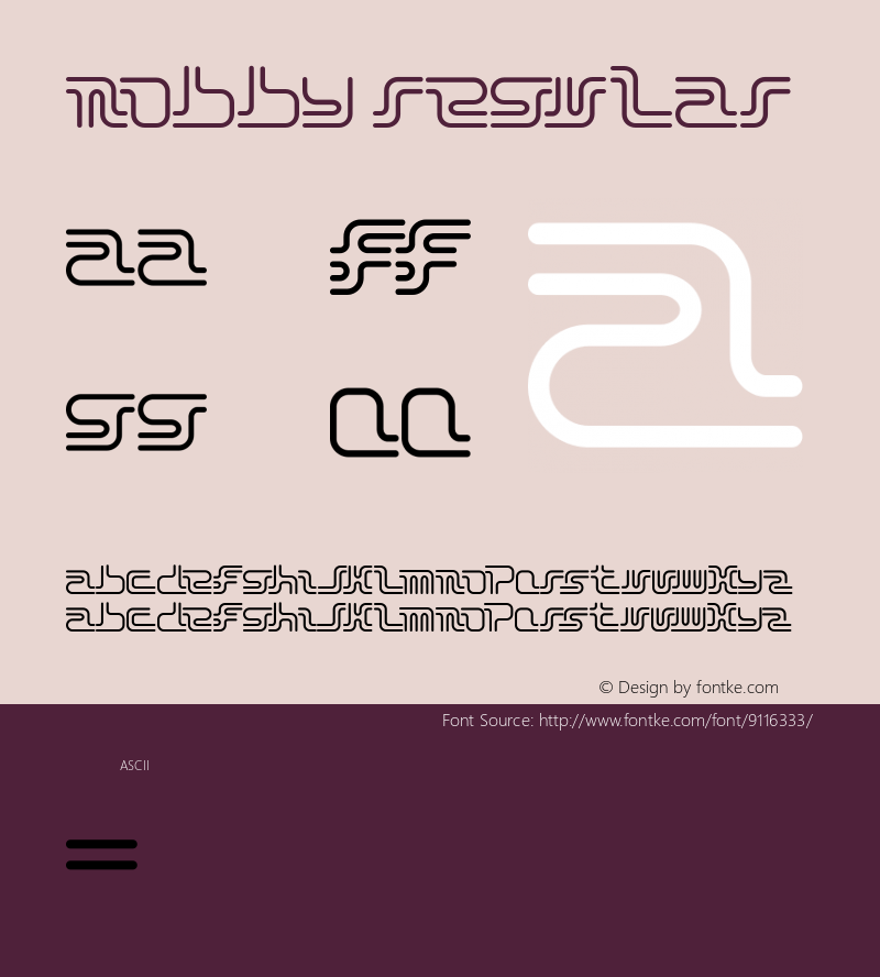 Nobby Regular 001.000 Font Sample
