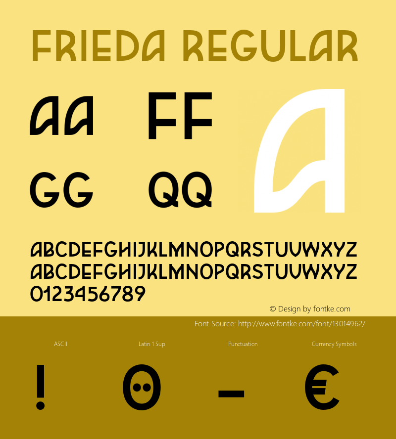 Frieda Regular 001.001 Font Sample