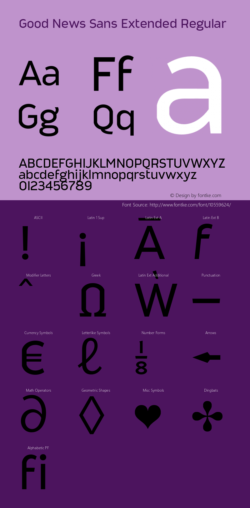 Good News Sans Extended Regular Version 1.000;PS 001.000;hotconv 1.0.70;makeotf.lib2.5.58329 Font Sample