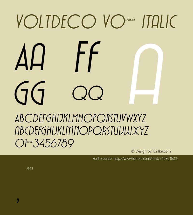 VOLTDECOV02-Italic Version 1.000图片样张