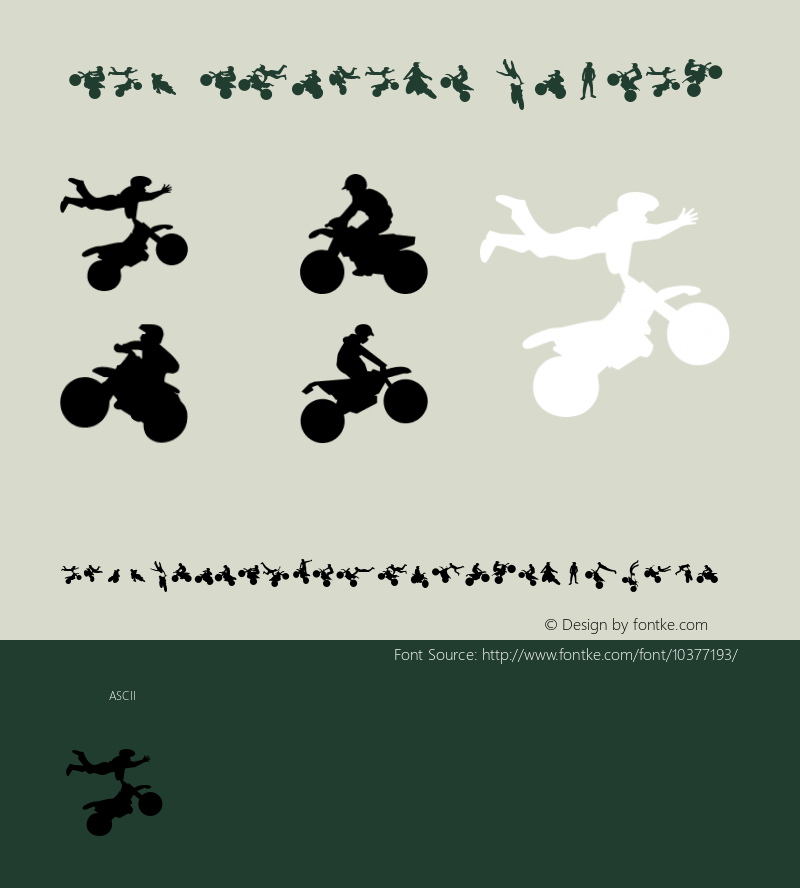 Diad Dingbats Regular Version 1.005 Font Sample