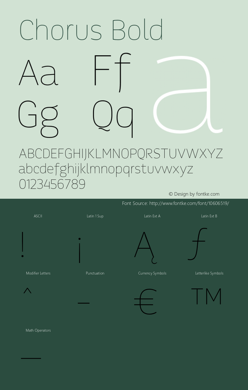 Chorus Bold 1.000;com.myfonts.soneri.chorus.thin.wfkit2.3T6a Font Sample