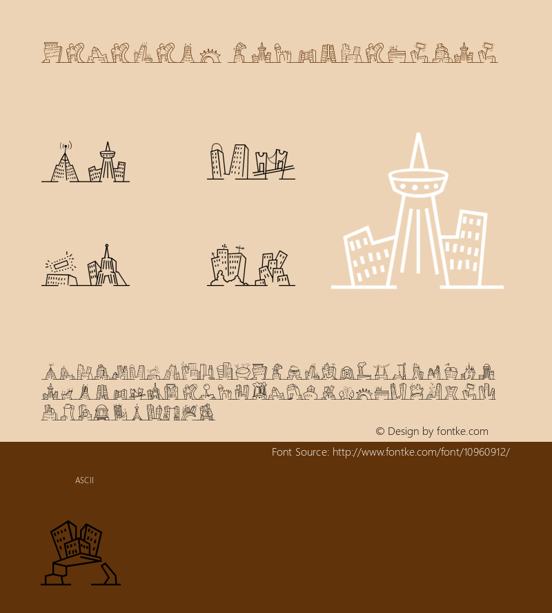 MiniPics NakedCityDay Version 001.000 Font Sample