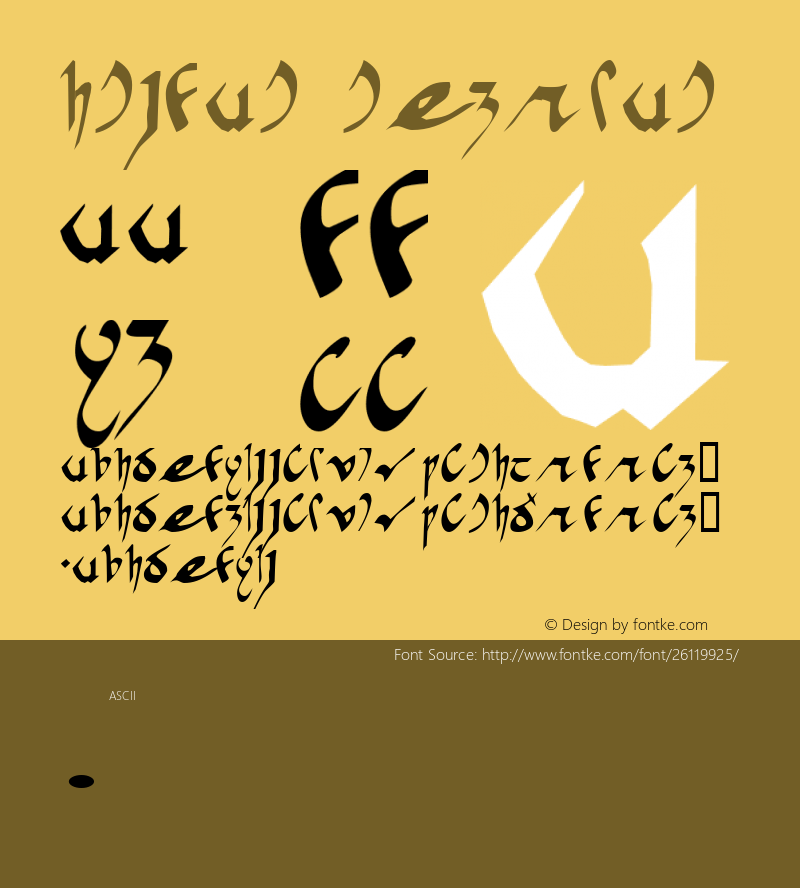 Crivar Macromedia Fontographer 4.1.4 11/29/01 Font Sample