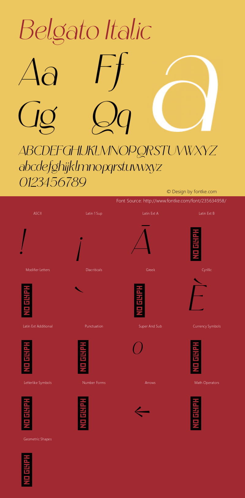 Belgato Italic 1.000;FEAKit 1.0图片样张