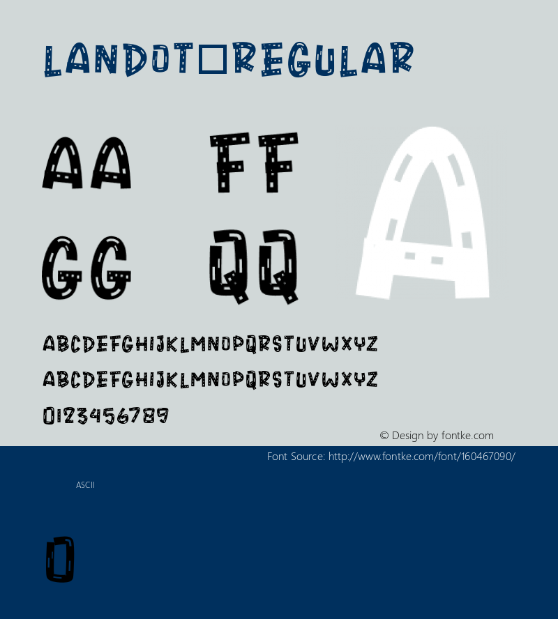 LANDOT Version 001.000 Font Sample