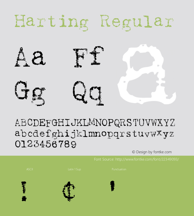 Harting 001.000 Font Sample