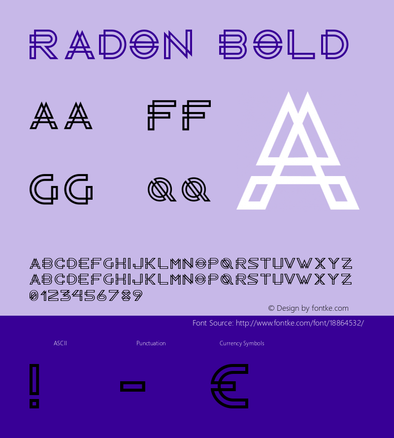 Radon Bold 1.000 Font Sample