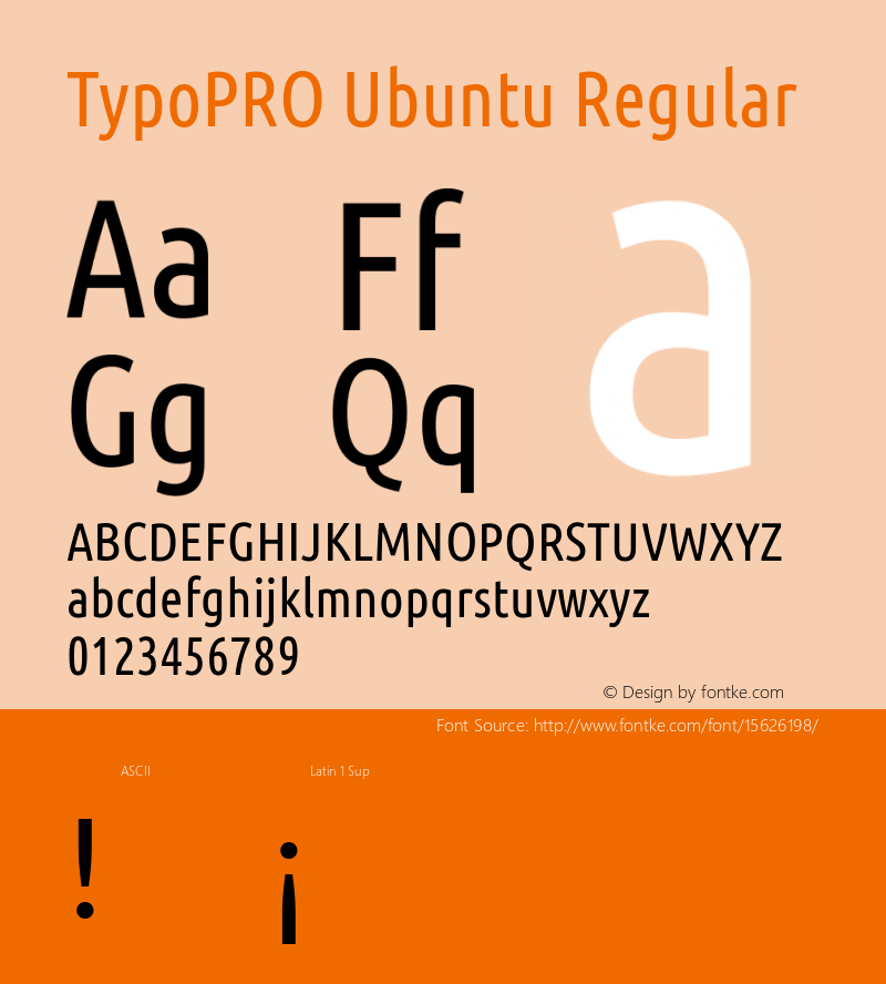 TypoPRO Ubuntu Regular 0.83 Font Sample