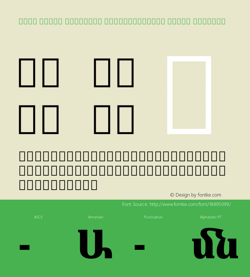 Noto Serif Armenian SemiCondensed Black Regular Version 1.901 Font Sample
