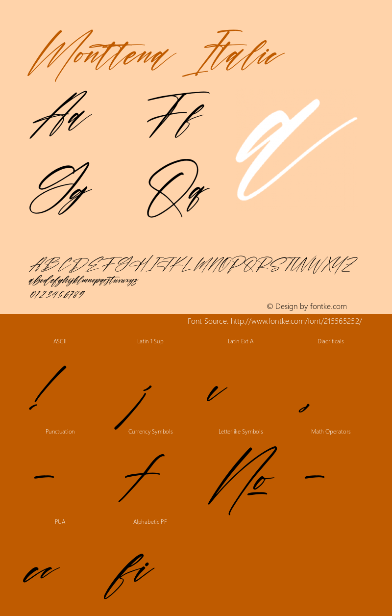 Monttena Italic Version 1.00;November 26, 2021;FontCreator 13.0.0.2680 64-bit图片样张