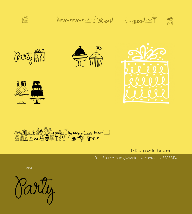 Party Doodles Medium 001.000 Font Sample