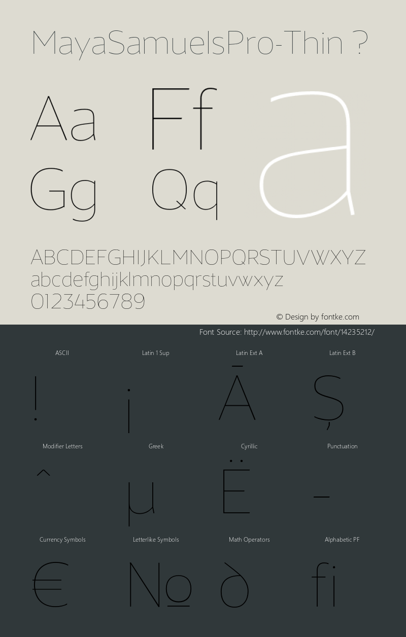 MayaSamuelsPro-Thin ? Version 3.002;com.myfonts.samuelstype.maya-samuels-pro.thin.wfkit2.3AFL Font Sample