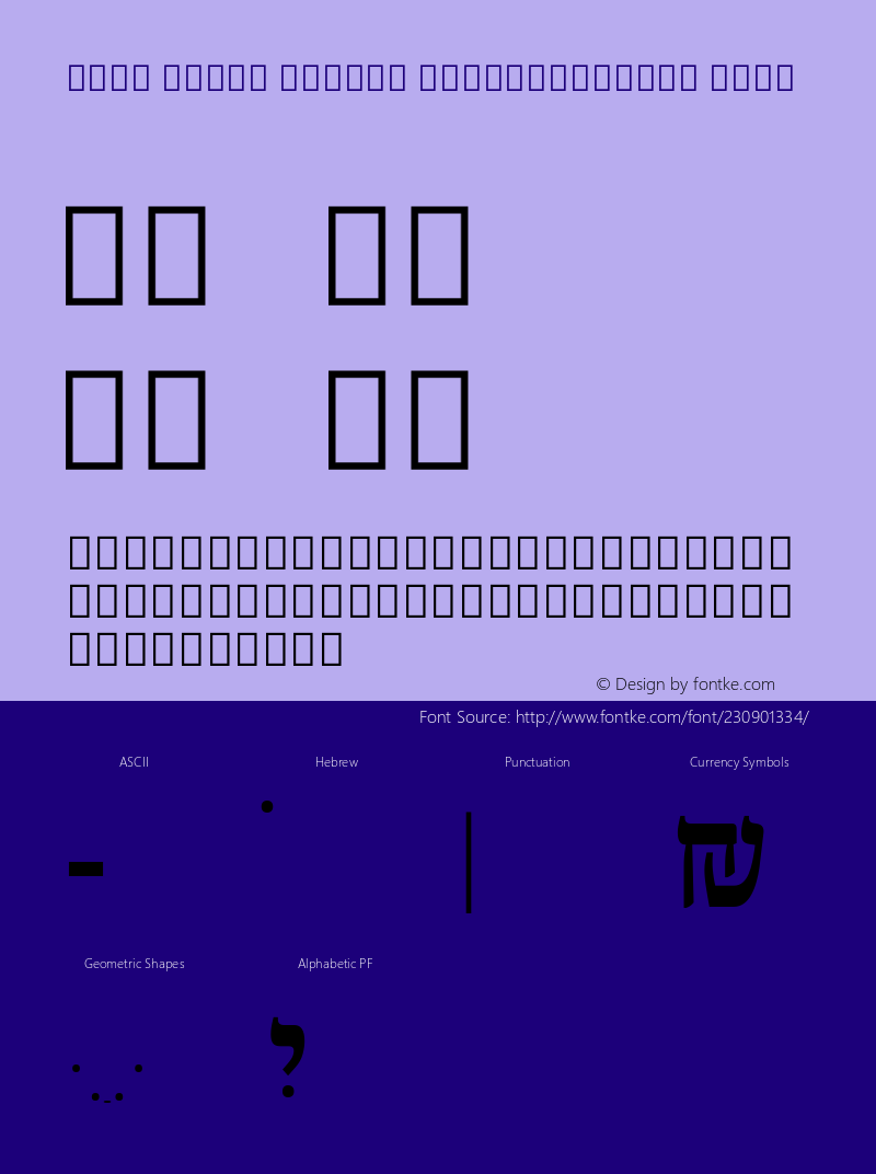 Noto Serif Hebrew SemiCondensed Bold Version 2.002; ttfautohint (v1.8) -l 8 -r 50 -G 200 -x 14 -D hebr -f none -a qsq -X 