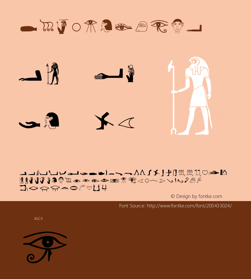 ☞HieroglyphB Regular 001.000;com.myfonts.easy.deniart.egyptologist.hieroglyph-b.wfkit2.version.3hDN图片样张