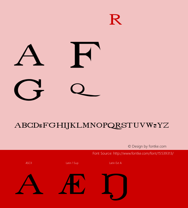 drmdozscbx6 Regular Version 001.001 Font Sample