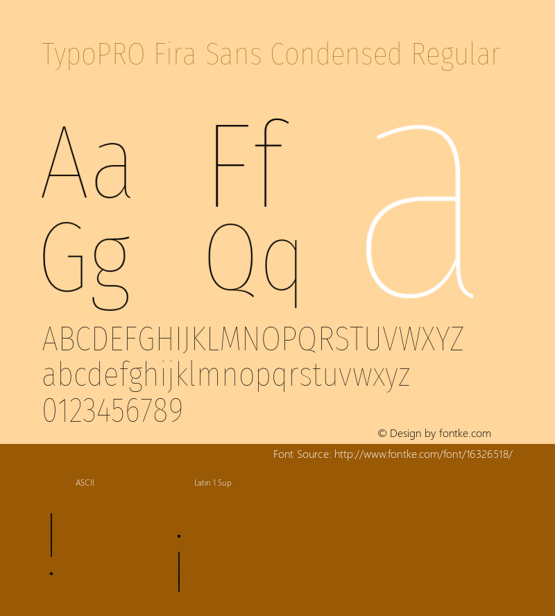 TypoPRO Fira Sans Condensed Regular Version 4.202;PS 004.202;hotconv 1.0.88;makeotf.lib2.5.64775 Font Sample