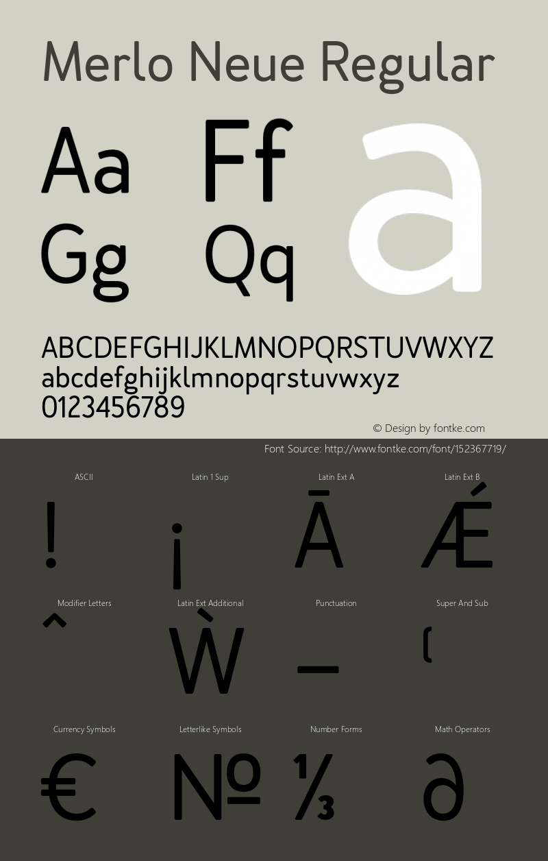 Merlo Neue Regular Version 1.000;PS 001.000;hotconv 1.0.88;makeotf.lib2.5.64775 Font Sample